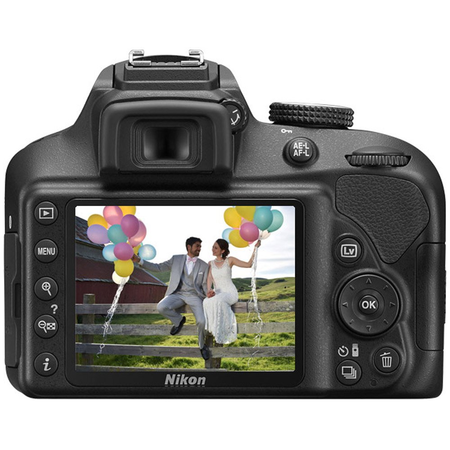 Nikon D3400 24.2 MP DSLR Camera + AF-P DX 18-55mm VR NIKKOR Lens Kit + Accessory Bundle 64GB SDXC Memory + SLR Photo Bag + Wide Angle Lens + 2x Telephoto Lens + Flash + Remote + Tripod+Filters (Black)