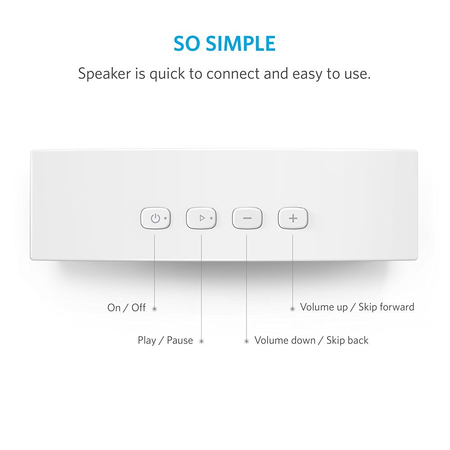 Loa bluetooth Anker Premium Stereo Bluetooth 4.0 (Trắng)