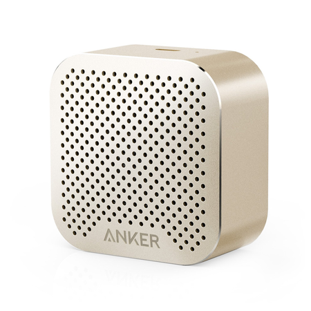 Loa Anker SoundCore nano, Super-Portable Bluetooth Speaker, Wireless Speaker with Big Sound and Hands-Free Calling, works - Gold