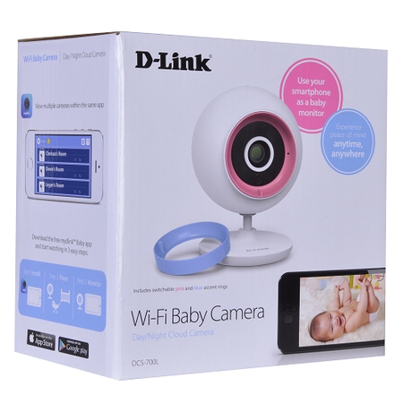 D-Link DCS-700L Wireless-N Day/Night Baby Cloud Camera w/2-Way Audio & iOS/Android App Support