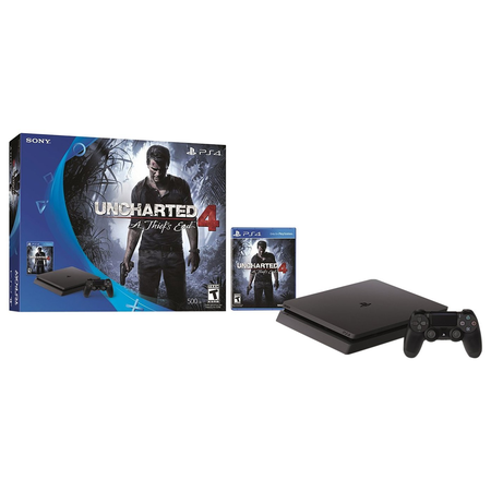 Máy chơi games PlayStation 4 Slim 500GB Console - Uncharted 4 Bundle