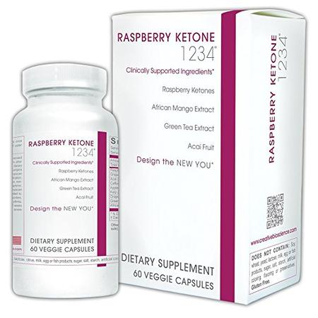 Giảm cân Creative Bioscience Raspberry Ketone 1234, 60 viên