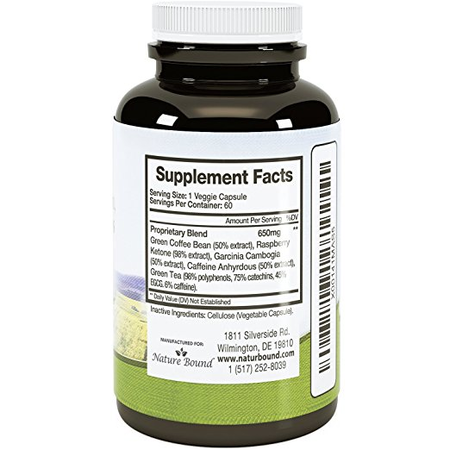 Tri-Blend - Pure Garcinia Cambogia HCA, Green Coffee Bean and Raspberry Ketones Complex