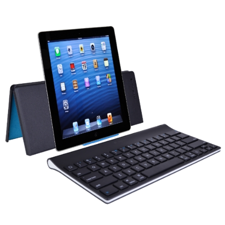 Logitech Bluetooth Tablet Keyboard-and-Stand Combo for iPad Mini & iPad 1st/2nd/3rd/4th Gen (Black)