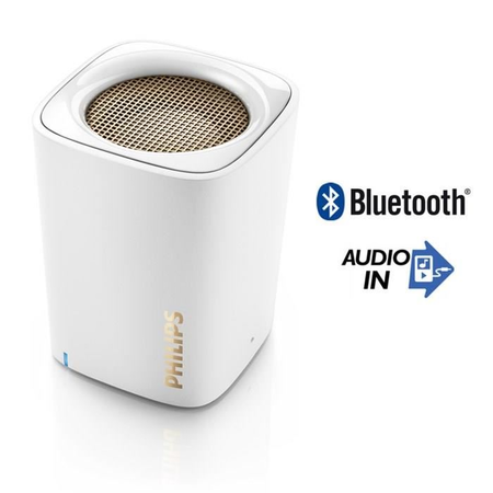 Loa Philips BT100W/37 Wireless Mini Portable Bluetooth Speaker (White)