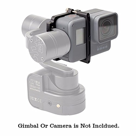 HolaFoto Zhiyun Clip Mount Plate Adapter Connector for Zhiyun Evolution / Rider-M / Tiny2 Connects Gopro Hero 5 Camera