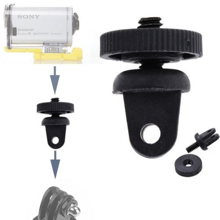 Tyoungg® 3 * Tripod Mount Adapters for Sony Action Cam AS100V AS30V Action Camera Mini - Gopro Mount to 1/4" thread