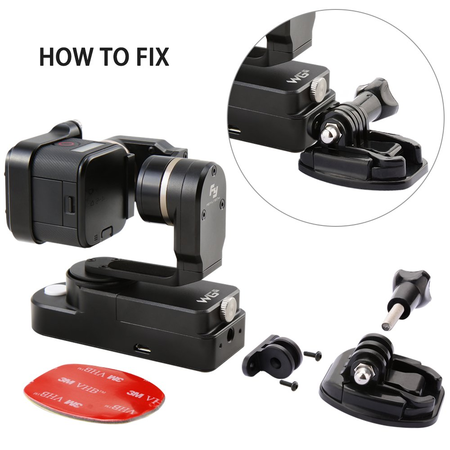 Feiyu FY-WGS 3-axis Wearable Gimbal Stabilizer for Gopro Hero 4 Session LCD Touch BackPack