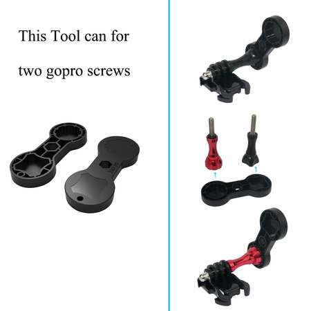 Black Pro Basic Common Outdoor Sports Kit for GoPro Hero 5 / Session 5/4/3/2/1 (13 Items)