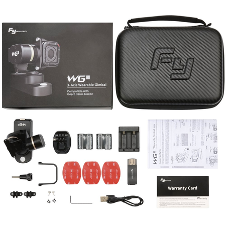 Feiyu FY-WGS 3-axis Wearable Gimbal Stabilizer for Gopro Hero 4 Session LCD Touch BackPack