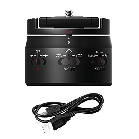 Motorized Panning Head Gopro Action Cam Timelapse Variable Speeds and Built-in Rechargeable Battery Blackbolt O-bolt 360 Degree Rotator