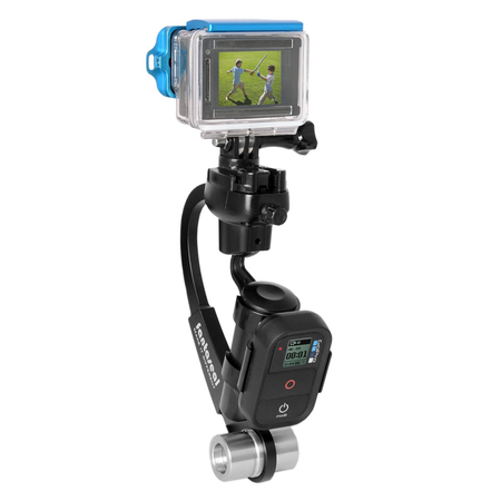 Fantaseal 3-Axis Inertia Gyro Stabilizer w/ GoPro Remote Control Holder Clip for GoPro Grip Handle GoPro Stabilizer GoPro Gimbal for GoPro Hero 4 / Session / 3+/3-Black