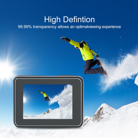 [2pcs] Deyard Ultra-Clear Tempered-Glass Screen and Lens Protector & Lens Cap Cover for GoPro Hero 5 Action Camera