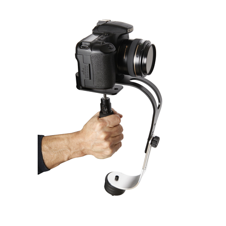 The OFFICIAL ROXANT PRO (Midnight Black Limited Edition With Low Profile Handle) video camera stabilizer for GoPro, Smartphone, Canon, Nikon or any camera up to 2.1 lbs.