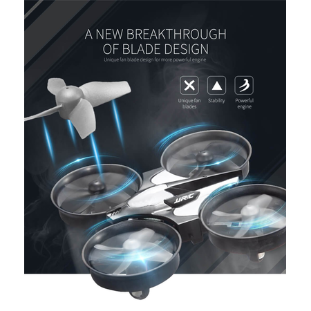 JJRC H36 Mini 2.4G 4CH 6Axis Gyro Headless Mode Remote Control RC Quadcopter RTF One-key Return (Black)