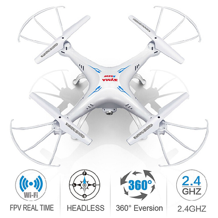 Cheerwing Syma X5SW-V3 FPV Explorers2 2.4Ghz 4CH 6-Axis Gyro RC Headless Quadcopter Drone UFO with HD Wifi Camera (White)