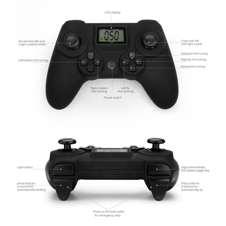 TOZO Q1012 X8tw Drone RC Quadcopter Altitude Hold Headless RTF 3D 360 Degree FPV VIDEO WIFI 720P HD Camera 6 axis 4CH 2.4Ghz Height Hold Easy Fly Steady for learning, Black