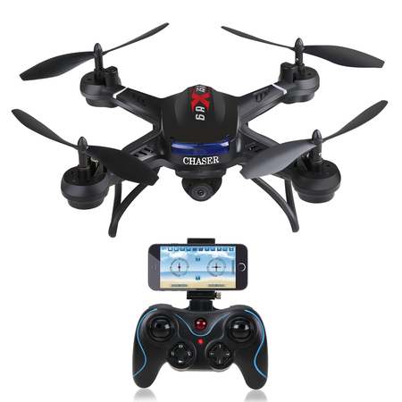 Holy Stone F181W Wifi FPV Drone with 720P Wide-Angle HD Camera Live Video RC Quadcopter with Altitude Hold, Gravity Sensor Function, RTF and Easy to Fly for Beginner, Compatible with VR Headset