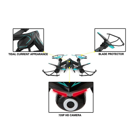 KingPow RC Drone 2.4GHz FPV VR Wifi RC Quadcopter 6-Axis Gyro Remote Control Drone with 2MP HD Camera