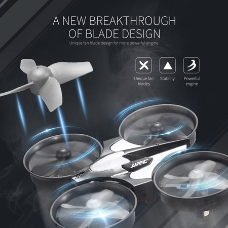 REALACC H36 Mini Quadcopter Drone 2.4G 4CH 6 Axis Headless Mode Remote Control UFO Nano Quadcopter RC Toy RTF Mode 2 (Grey)