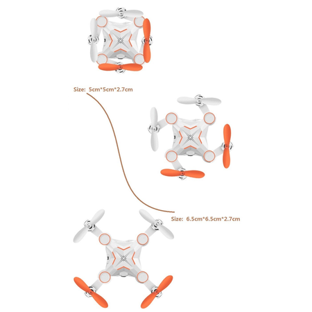 Rabing Mini Foldable RC Drone FPV VR Wifi RC Quadcopter Remote Control Drone with HD 720P Camera RC Helicopter
