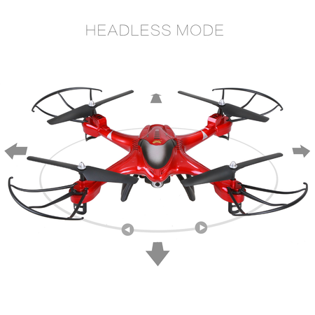Holy Stone HS200 FPV RC Drone with HD Wifi Camera Live Feed 2.4GHz 4CH 6-Axis Gyro Quadcopter with Altitude Hold, Gravity Sensor and Headless Mode RTF Helicopter, Color Red