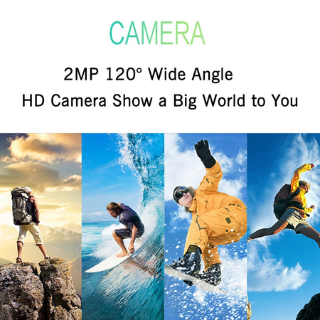 OKPOW 2MP 120° Wide Angle Selfie Drones 2.4G Foldable RC Quadcopter Wifi FPV Drone Altitude Hold 3D Flips Rolls 6-Axis Gyro Gravity Sensor RTF RC Drones