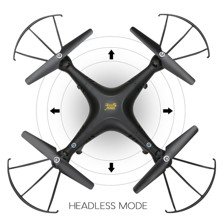 Holy Stone HS120 Wifi FPV Drone with Adjustable HD Camera Live Video RC Quadcopter with Altitude Hold, App Control and 3D VR Headset Compatible, RTF Easy to Fly for Beginner and Expert, Color Black