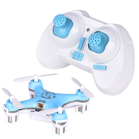 Yipa 3D Flip Mini RC Drone with LED Flash Light 29mm 2.4G 4CH 6 Axis Gyro CX-10 UFO Quadcopter Blue