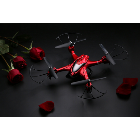 Holy Stone HS200 FPV RC Drone with HD Wifi Camera Live Feed 2.4GHz 4CH 6-Axis Gyro Quadcopter with Altitude Hold, Gravity Sensor and Headless Mode RTF Helicopter, Color Red