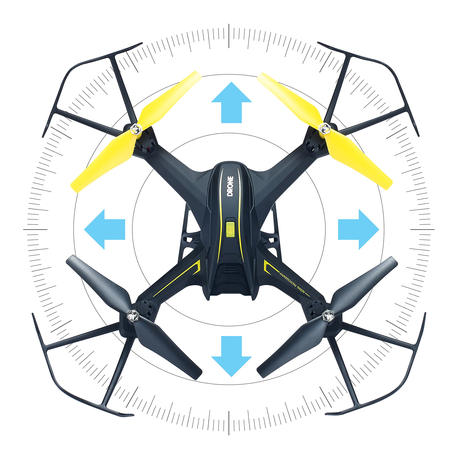 HASAKEE H3 FPV RC Drone with HD Live Video Wifi Camera and Headless Mode 2.4GHz 6-Axis Gyro Quadcopter with Altitude Hold,FPV Phone Control and Gravity Sensor RTF Function,BONUS BATTERY