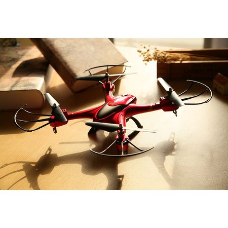 Holy Stone HS200 FPV RC Drone with HD Wifi Camera Live Feed 2.4GHz 4CH 6-Axis Gyro Quadcopter with Altitude Hold, Gravity Sensor and Headless Mode RTF Helicopter, Color Red