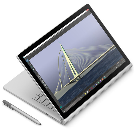 Microsoft 13.5" ( Core i5,8GB ,256GB,NVIDA GPU ) Surface Book Multi-Touch 2-in-1 Notebook (Silver)