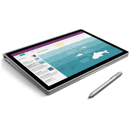 Microsoft 13.5" ( Core i5,8GB ,256GB,NVIDA GPU ) Surface Book Multi-Touch 2-in-1 Notebook (Silver)