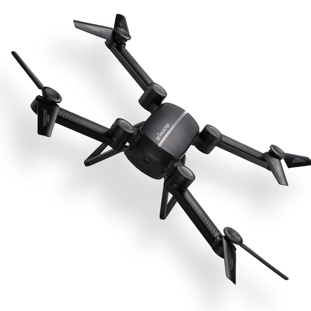 QQPOW X8 UAV Fold Remote Control / Cell Phone Control Folding Quadcopter Equipped with HD Camera Support HD Video 6-Axis Gyroscope Auto Height Hold, Headless Mode Quad Rotor Helicopter (Black)