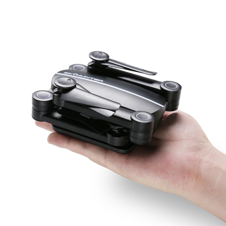 QQPOW X8 UAV Fold Remote Control / Cell Phone Control Folding Quadcopter Equipped with HD Camera Support HD Video 6-Axis Gyroscope Auto Height Hold, Headless Mode Quad Rotor Helicopter (Black)
