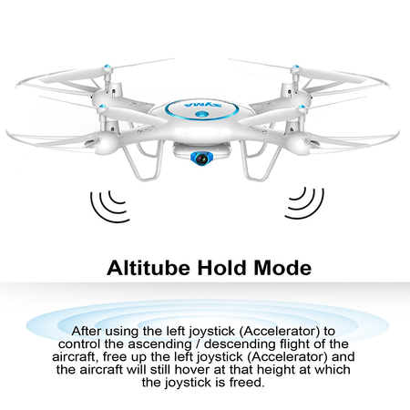 Syma X5UW Wifi FPV Drone with 720P HD Camera 2.4Ghz RC Quadcopter with Flight Route Setting and Altitude Hold Function Bonus Battery Included