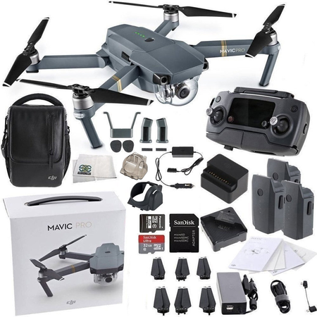 DJI Mavic Pro FLY MORE COMBO Collapsible Quadcopter Starters Bundle