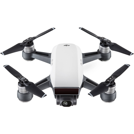 DJI Spark Quadcopter (Alpine White) CP.PT.000731 + Sony 64GB microSDXC + Card Reader + Fibercloth Bundle