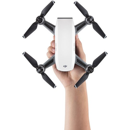 DJI Spark Intelligent Portable Mini Drone Quadcopter, with MUST HAVE BUNDLE, 32 GB SD Card, Reader and Koozam Cleaning Cloth (Alpine White)