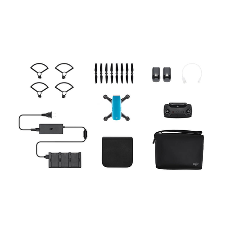 DJI Spark Mini Quadcopter Drone Fly More Combo with Free 16GB Micro SD Card,Sky Blue