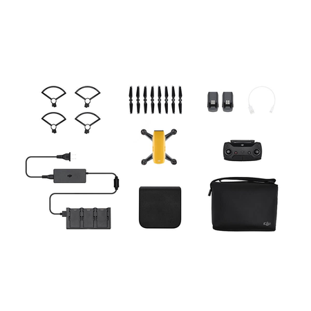 DJI Spark Mini Quadcopter Drone Fly More Combo with 16GB Micro SD Card,Sunrise Yellow
