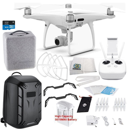 DJI Phantom 4 PRO Quadcopter Starters Hardshell Backpack Bundle