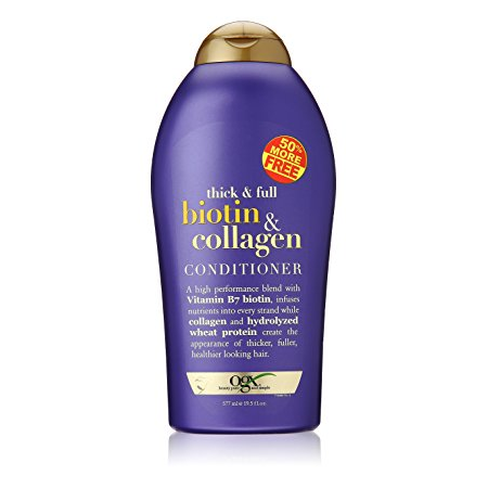 Dầu xả Organix Biotin and Collagen Conditioner Bonus, 19.5 Ounce