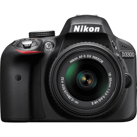 Nikon D3300 DSLR Camera (Black) Bundle with DX NIKKOR 18-55mm f/3.5-5.6G VR Lens, Carrying Case and Accessory Kit (29 Items)