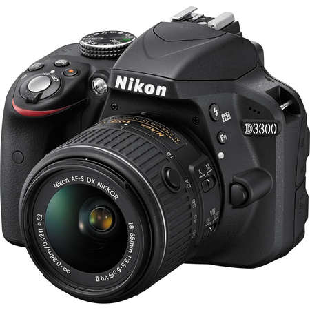Nikon D3300 DSLR Camera (Black) Bundle with DX NIKKOR 18-55mm f/3.5-5.6G VR Lens, Carrying Case and Accessory Kit (29 Items)
