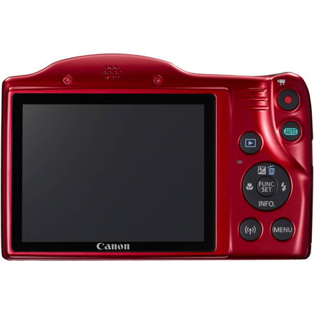 Canon PowerShot SX420 IS Digital Camera (Red) with 20MP, 42x Optical Zoom, 720p HD Video & Built-In Wi-Fi + 64GB Card + Reader + Grip + Spare Battery and Charger + Tripod + Complete Accessory Bundle