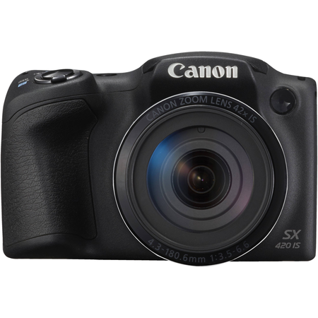 Canon PowerShot SX420 IS Digital Camera (Black) with 20MP, 42x Optical Zoom, 720p HD Video and Built-In Wi-Fi + 32GB Card + Reader + Spare Battery + Tripod + Digital Camera Accessory Bundle