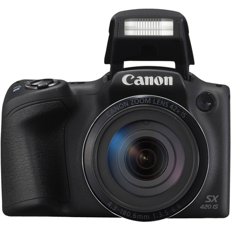 Canon PowerShot SX420 IS Digital Camera (Black) with 20MP, 42x Optical Zoom, 720p HD Video and Built-In Wi-Fi + 32GB Card + Reader + Spare Battery + Tripod + Digital Camera Accessory Bundle