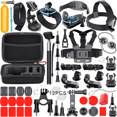 Leknes Common Outdoor Sports Bundle for SJ4000/SJ5000/SJ6000 and GoPro Hero 5/ 5 Session/4/3+/3/2/1 Cameras DBpower Akaso Xiaomi Yi Apeman Wimius